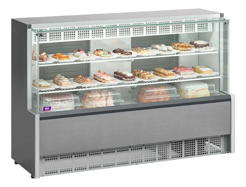 Vitrina Refrigerada INR 1,75m Frío Estático Repostería
