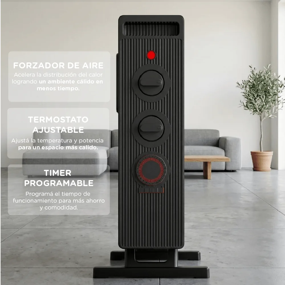 Calefactor Electrico Smartlife 2000W Forzador + Timer - Image 4